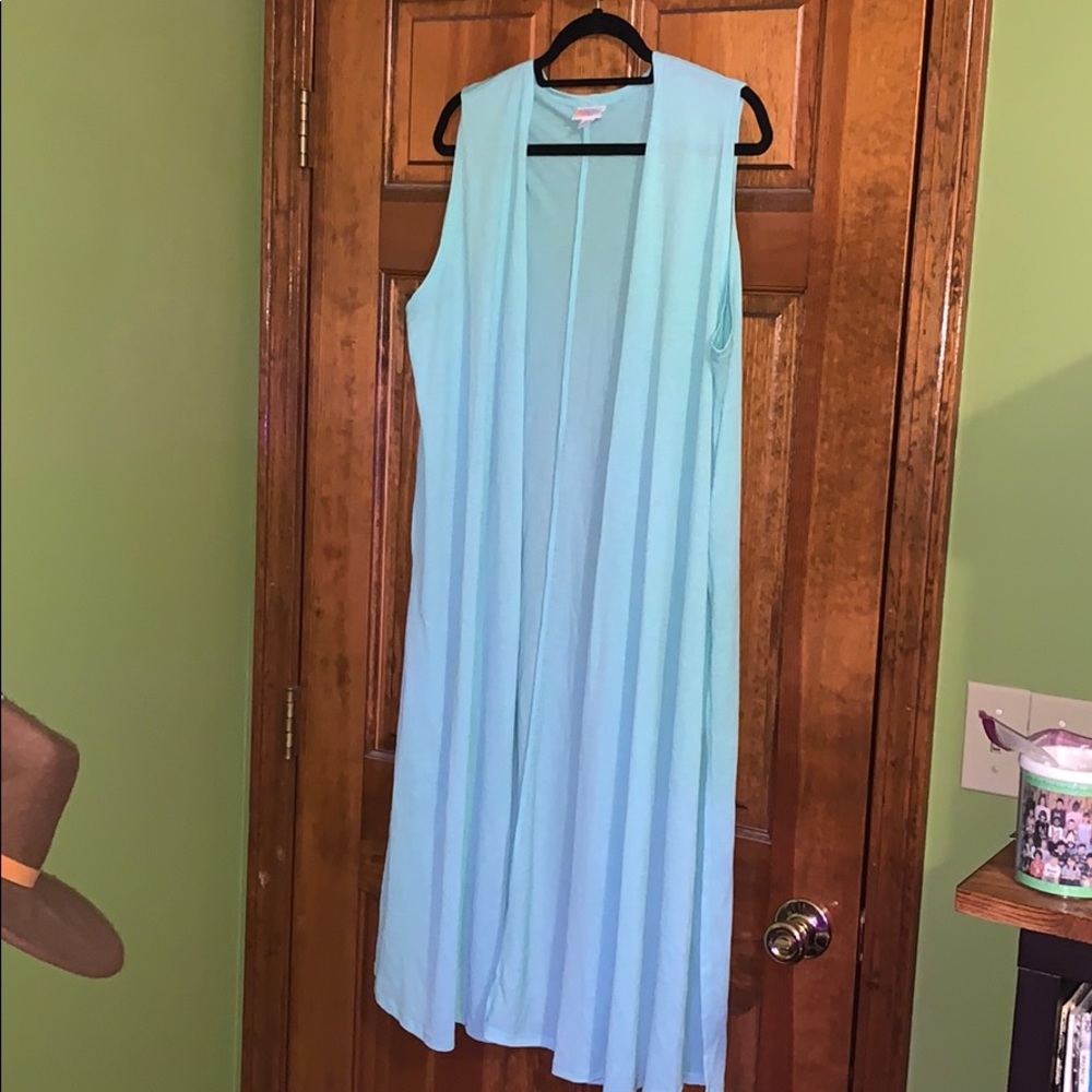 LuLaRoe light blue/aqua Joy vest